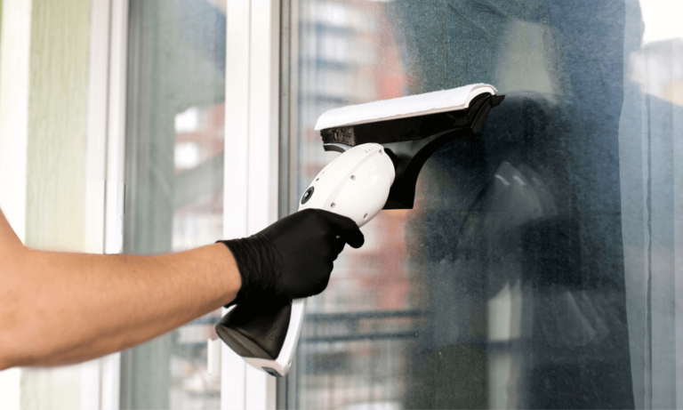 
Cleaning window frames after renovation					