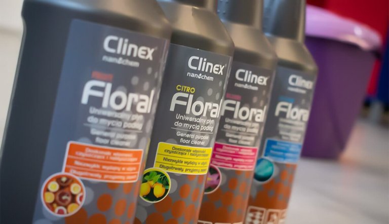 
Clinex Floral – a fragrance dizziness when cleaning floors					