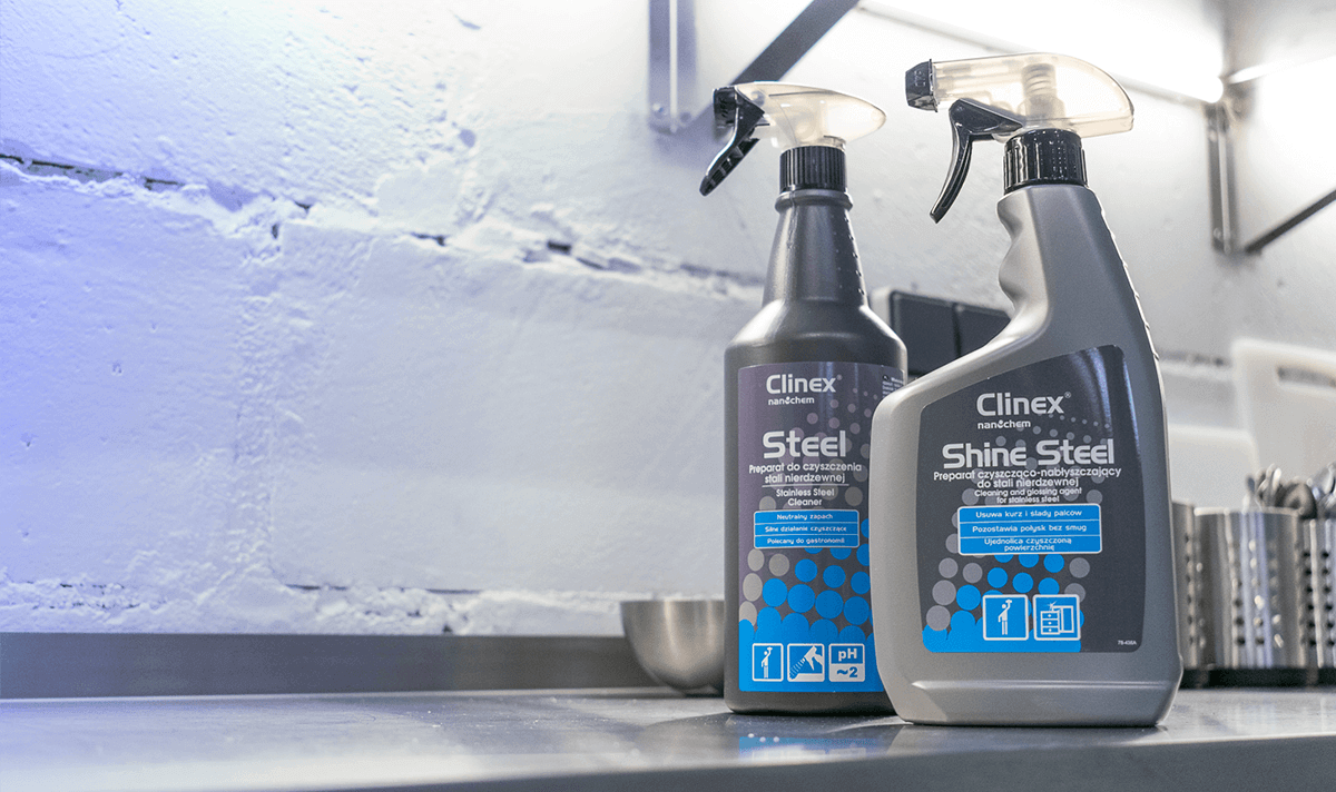Czym czyścić powierzchnie ze stali - Clinex
