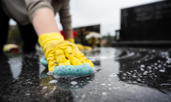 Cleaning tombstones