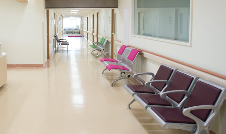 
Cleaning and disinfection of rooms in a medical clinic					