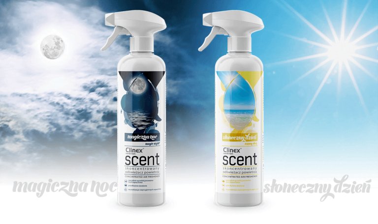 
Clinex SCENT – dwa nowe zapachy, ta sama jakość!					